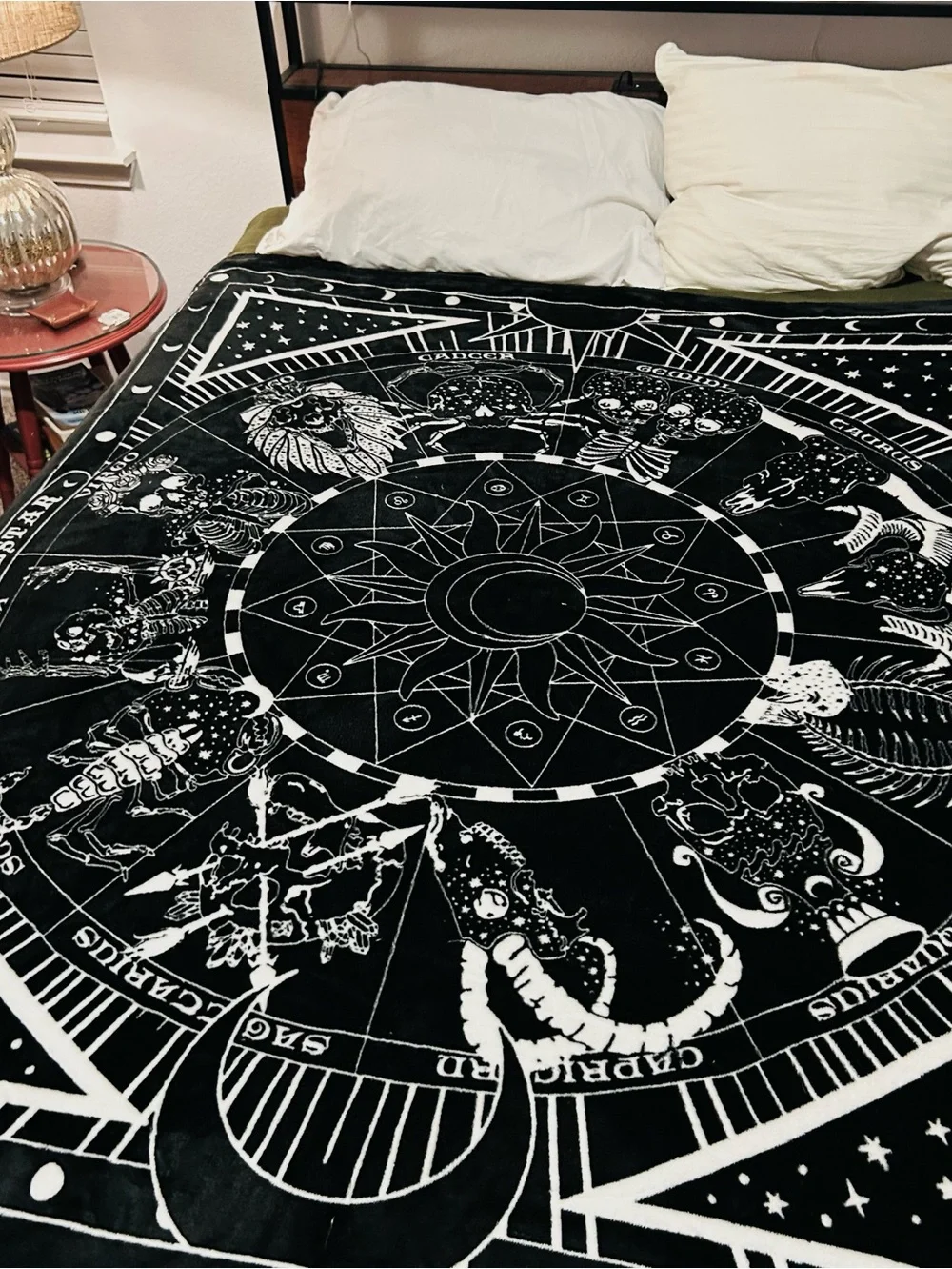 Goth Rare Killstar Zodiac Tapestry/Blanket Goth Occult Witchy Apt Dorm Decor